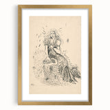 Expressionist Art: Fairy by Arnold Peter Weisz-Kubínčan Canvas Print