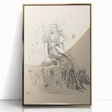 Expressionist Art: Fairy by Arnold Peter Weisz-Kubínčan Canvas Print