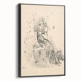 Expressionist Art: Fairy by Arnold Peter Weisz-Kubínčan Canvas Print