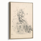 Expressionist Art: Fairy by Arnold Peter Weisz-Kubínčan Canvas Print