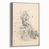 Expressionist Art: Fairy by Arnold Peter Weisz-Kubínčan Canvas Print