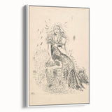 Expressionist Art: Fairy by Arnold Peter Weisz-Kubínčan Canvas Print