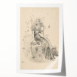 Expressionist Art: Fairy by Arnold Peter Weisz-Kubínčan Canvas Print