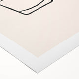 Art deco poster featuring a stylized cocktail glass in vibrant yellow, framed on rolled canvas.