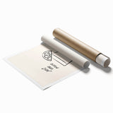 Extra large rolled print of floral art in soft pastel colors, suitable for bathroom or living room decor.