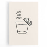 Black and white stretched canvas featuring a vintage coffee pot, ideal for kitchen wall art.