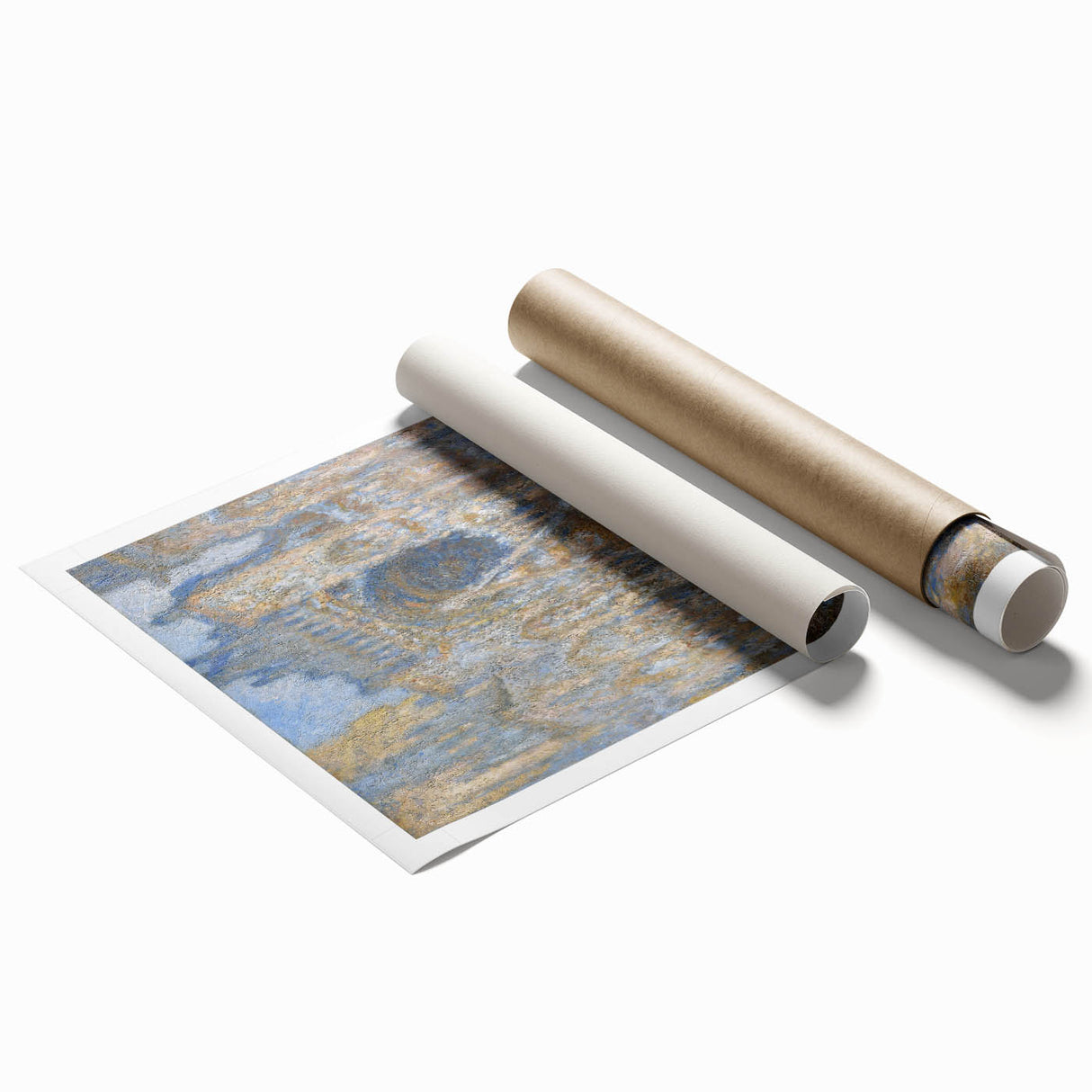 Impressionist Wall Art: Claude Monet's Rouen Cathedral in Sunlight Print