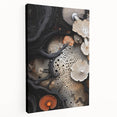 Large canvas wall art featuring close-up natural elements in muted earth tones, ideal for kitchen wall decor.