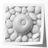 Extra large, glossy print of vibrant floral art on canvas, ideal for dining room or bathroom wall decor.