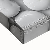 Black and white landscape art painting on stretched canvas, featuring a detailed close-up of nature elements.