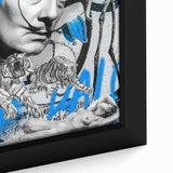 Surreal Pop Art Wall Art - Dali Canvas with Blue and Black