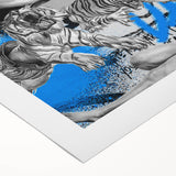Surreal Pop Art Wall Art - Dali Canvas with Blue and Black