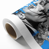 Surreal Pop Art Wall Art - Dali Canvas with Blue and Black