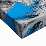 Surreal Pop Art Wall Art - Dali Canvas with Blue and Black
