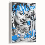 Surreal Pop Art Wall Art - Dali Canvas with Blue and Black