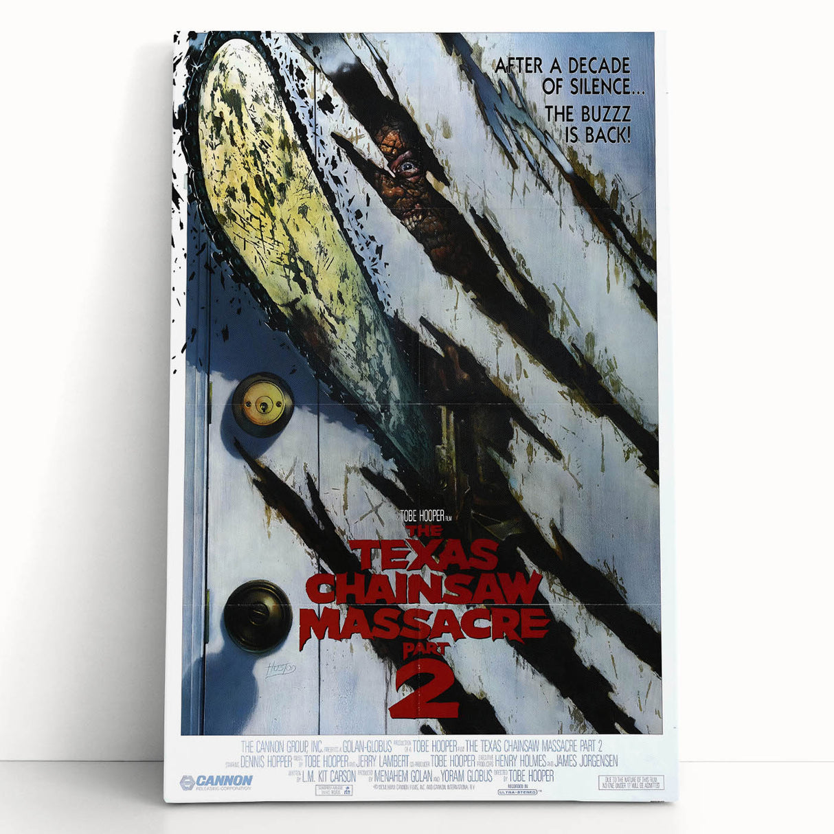 Retro Wall Art - Texas Chainsaw Massacre Part 2 Poster - 80s Horror Art