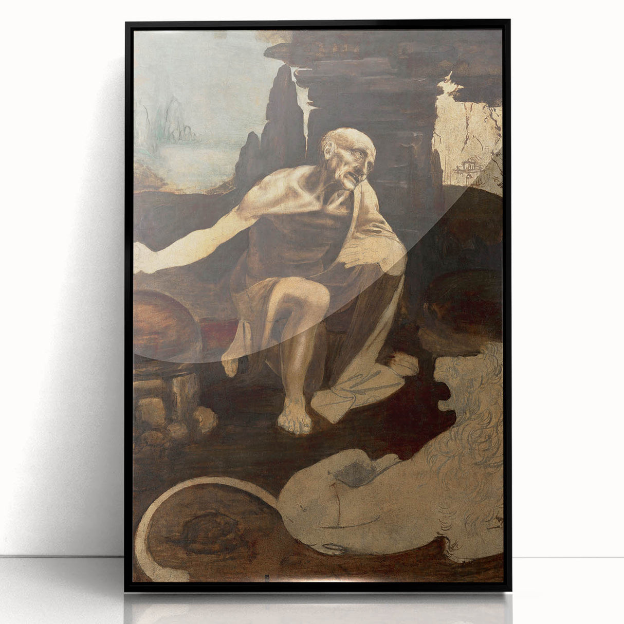 Saint Jerome in the Wilderness by Leonardo da Vinci - Renaissance Print