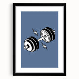 Dumbbell Wall Art – Motivational Boys Room Gym Decor