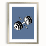 Dumbbell Wall Art – Motivational Boys Room Gym Decor