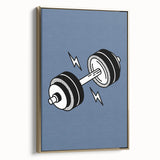 Dumbbell Wall Art – Motivational Boys Room Gym Decor