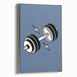 Dumbbell Wall Art – Motivational Boys Room Gym Decor