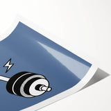 Dumbbell Wall Art – Motivational Boys Room Gym Decor