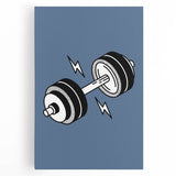 Dumbbell Wall Art – Motivational Boys Room Gym Decor