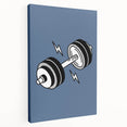 Dumbbell Wall Art – Motivational Boys Room Gym Decor
