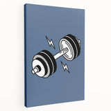 Dumbbell Wall Art – Motivational Boys Room Gym Decor