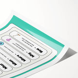 Kids Educational Wall Art – Question Words Learning Poster