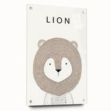 Minimalist Lion Nursery Wall Art - Baby Room Decor