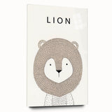 Minimalist Lion Nursery Wall Art - Baby Room Decor