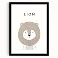 Minimalist Lion Nursery Wall Art - Baby Room Decor
