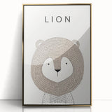 Minimalist Lion Nursery Wall Art - Baby Room Decor