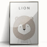 Minimalist Lion Nursery Wall Art - Baby Room Decor
