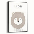 Minimalist Lion Nursery Wall Art - Baby Room Decor