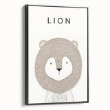 Minimalist Lion Nursery Wall Art - Baby Room Decor