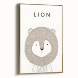 Minimalist Lion Nursery Wall Art - Baby Room Decor