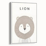 Minimalist Lion Nursery Wall Art - Baby Room Decor