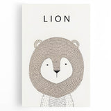 Minimalist Lion Nursery Wall Art - Baby Room Decor
