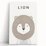 Minimalist Lion Nursery Wall Art - Baby Room Decor