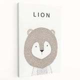 Minimalist Lion Nursery Wall Art - Baby Room Decor