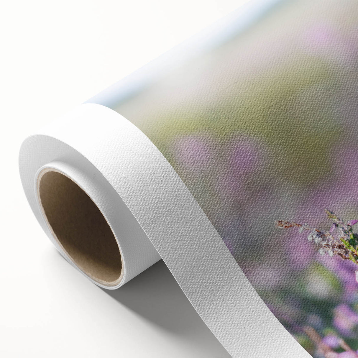 Art Deco poster depicting spring season in pastel shades on rolled canvas, ideal for nursery wall art.
