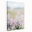 Spring-themed stretched canvas featuring blooming trees in soft pastel colors, ideal for kitchen wall art.