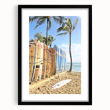 Extra large abstract art print with textured, colorful patterns on a black framed canvas, ideal for living room decor.