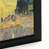 Close-up of a textured, extra large framed canvas depicting colorful, abstract art, ideal for living room decor.