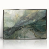 Framed abstract wall art featuring silver acrylic strokes on a textured background, ideal for modern decor. Perfect accent for contemporary living spaces.