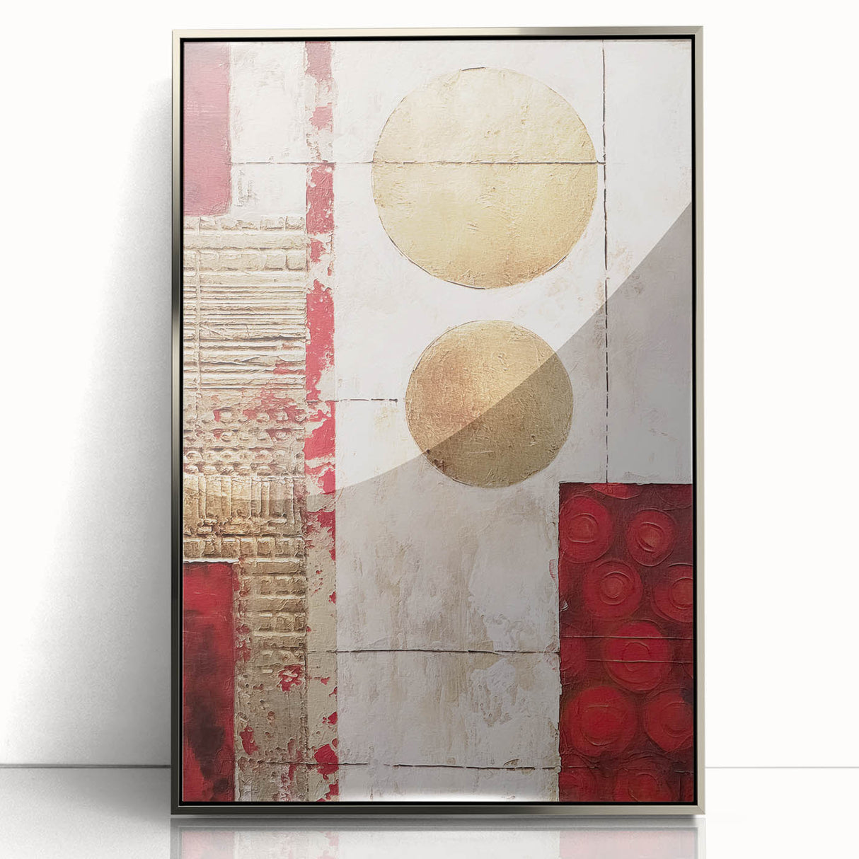 Framed abstract wall art featuring dynamic silver and black strokes, elegantly designed to enhance modern decor, perfect for contemporary living spaces.