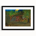 Modern Wall Art: Vibrant Garden Scene with Sun by Tadeusz Makowski
