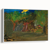 Modern Wall Art: Vibrant Garden Scene with Sun by Tadeusz Makowski